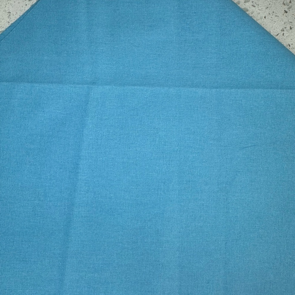 Blue doggie bandana - perfect for hand embroidery customization